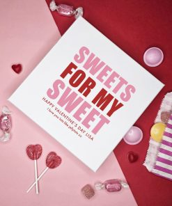 Valentine's Sweet Box - filled with retro sweets