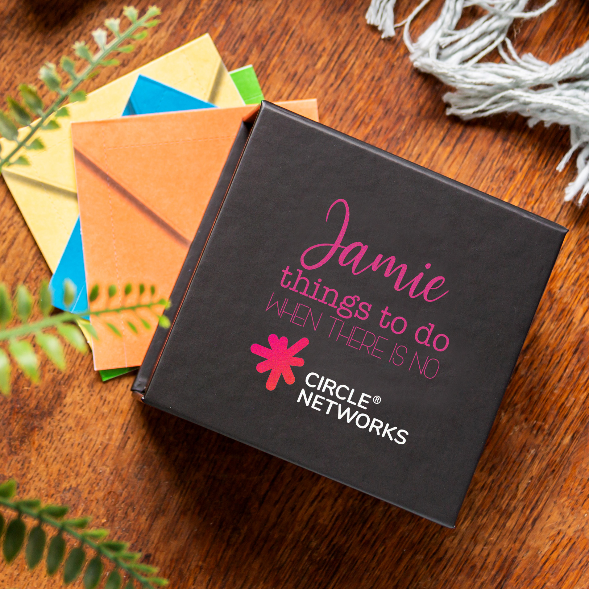 Branded 'Things to do' activity box 1 Branded 'Things to do' activity box